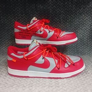 Nike Dunk Low x Off-White University Red 2019 Men's Shoes Size 15 New *B-Grade*